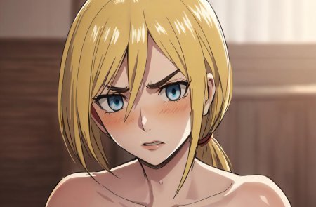 Энни леонхард атака титанов грудь