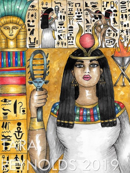 Хатхор богиня -корова древнего египта