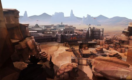 Военная база sci fi пустыня