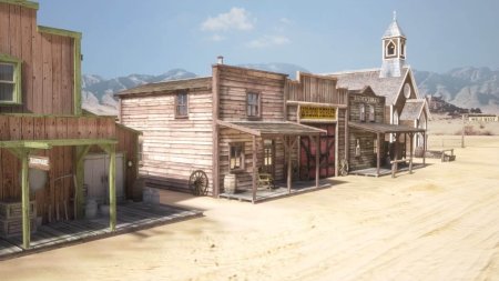 Салун городок дикий запад