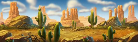 Пустыня мультяшная