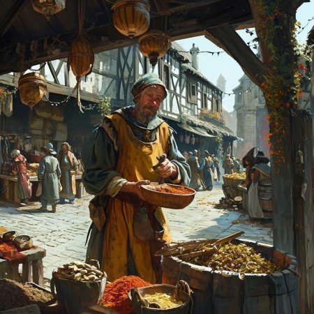 Средневековый торговец