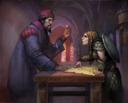 Торговец фэнтези арт