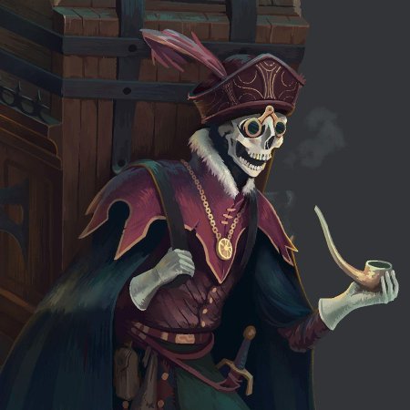 Скелет монах