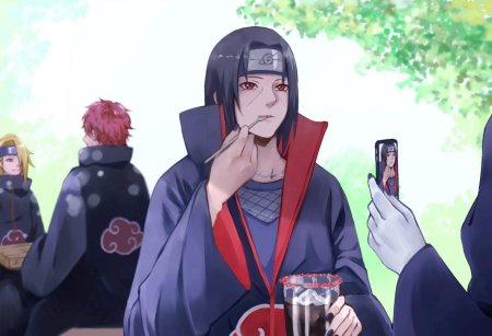 Сакура и итачи в акацуки