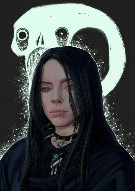 Билли айлиш с черными волосами