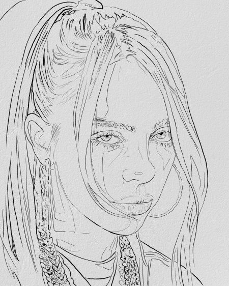 Билли айлиш раскраска