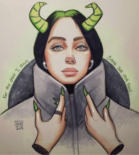 Фан арт билли айлиш