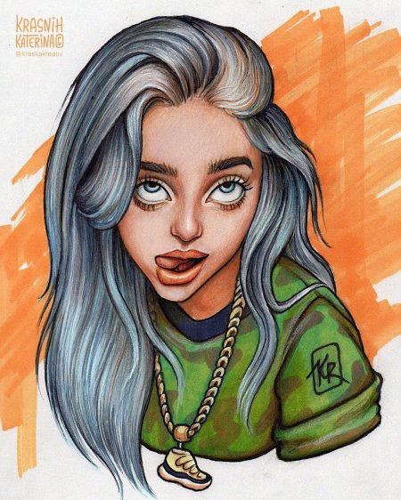 Билли айлиш портрет