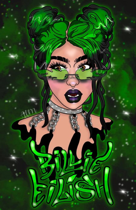 Билли айлиш арт зеленый