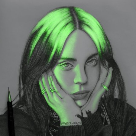 How to draw billie eilish