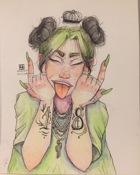 Билли айлиш рисунок