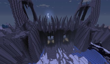 Цитадель ледяной короны в майнкрафте