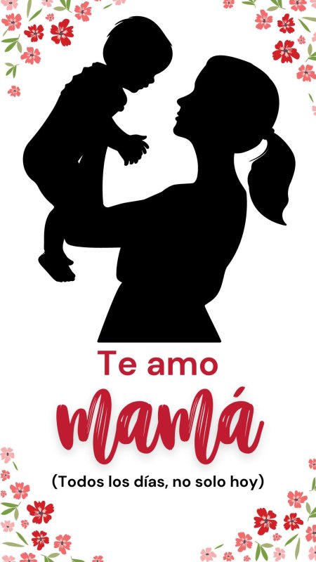 Силуэт мама с ребенком