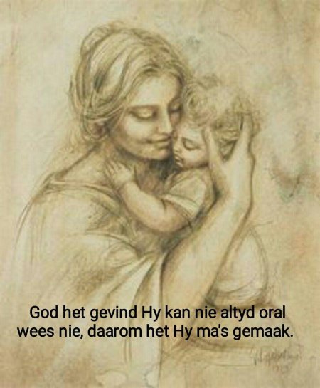 Рисунок матери и ребенка