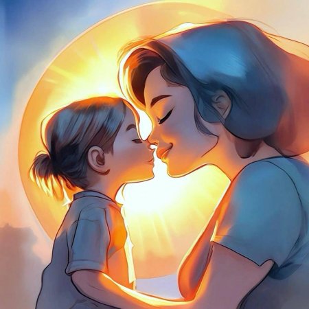 Мама и дочь рисунок