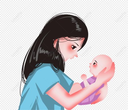 Клипарт мама с ребенком