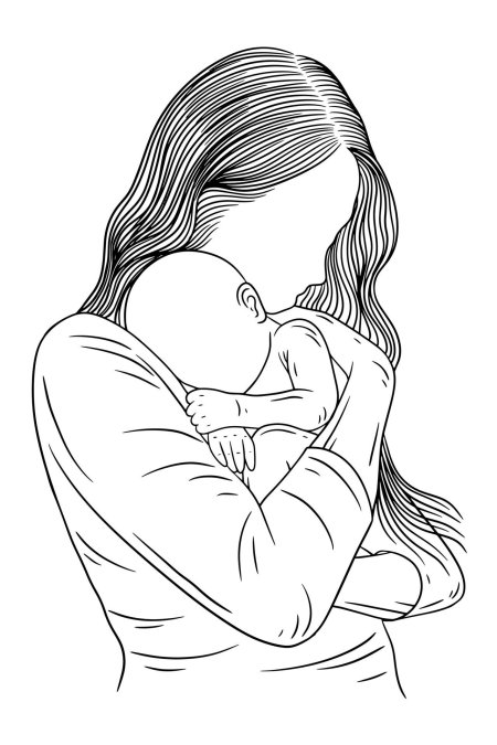 Лёгкие рисунки на день матери