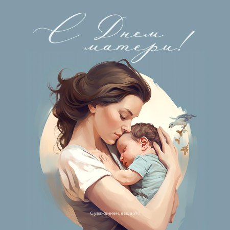 Мать с младенцем на руках