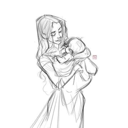 Скетч девушка