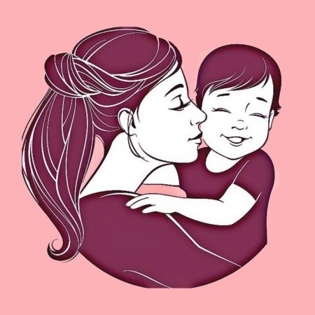 Женщина с ребенком рисунок