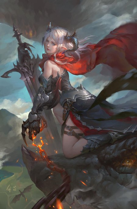 Девушка воин фэнтези