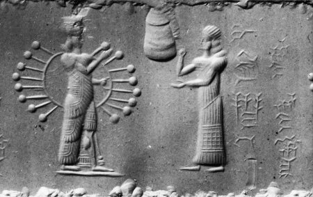 Шумерские барельефы энки