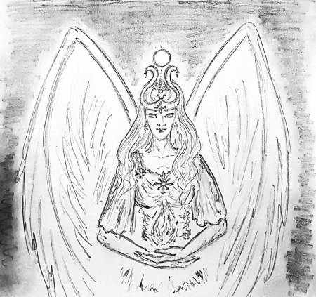 Богиня рисунок