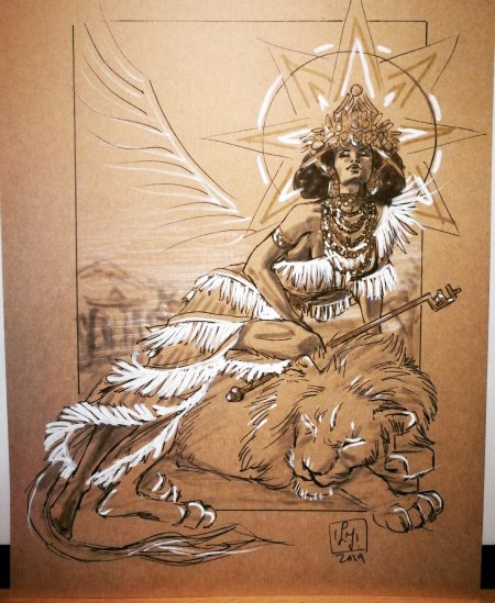 Девушка индеец тату эскиз