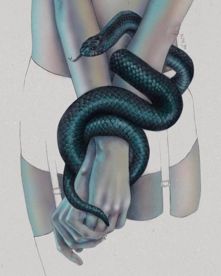 Эскиз змеи