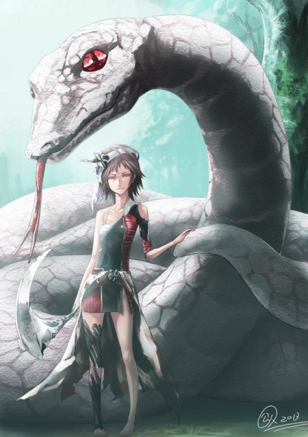 Фамильяр белая змея