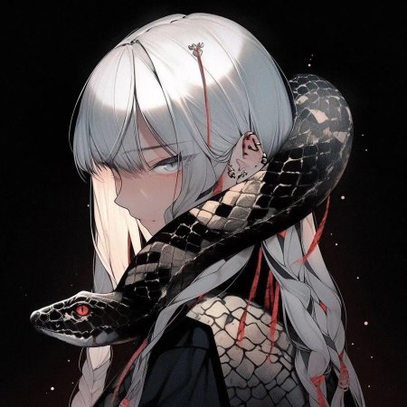 Девушка со змеей