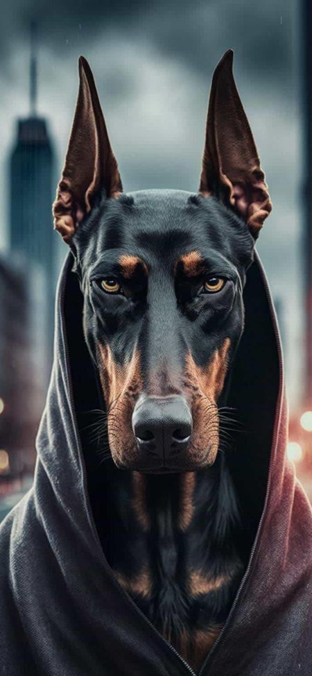 Доберман красивый