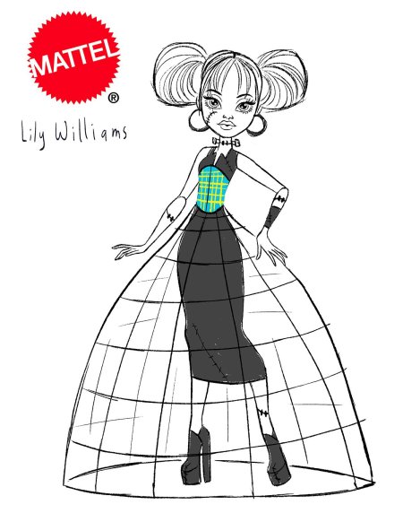 Поэтапное рисование платьев