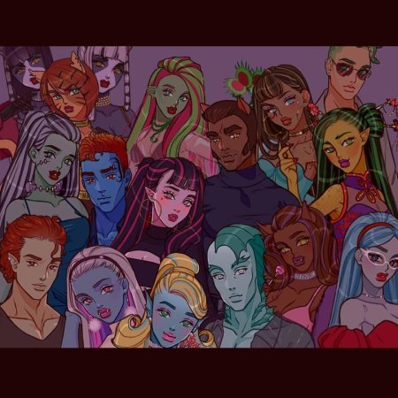 Персонажи монстр хай