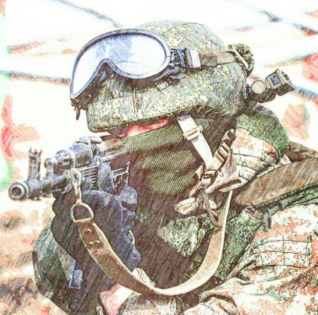Рисунок спецназовца