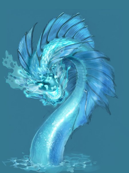 Ледяной элементаль дракон