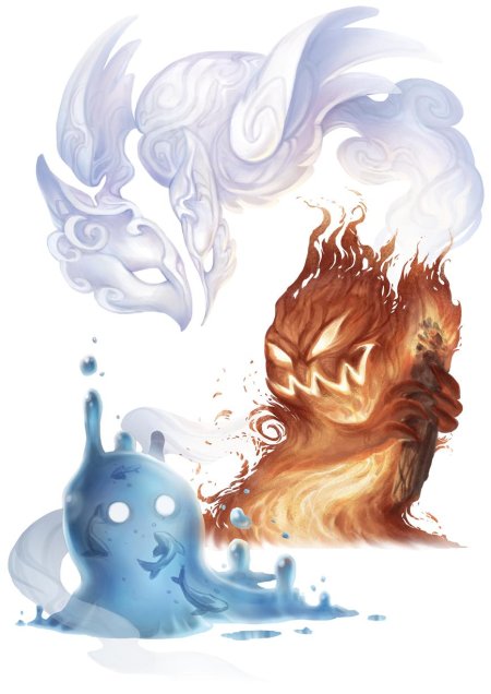 Элементали стихий мифология