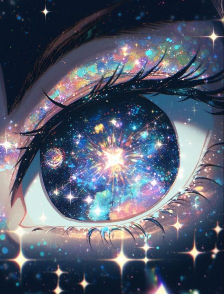 Красивая глаза