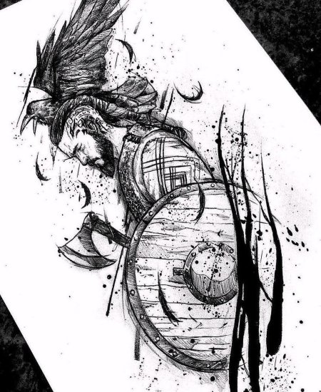 Скандинавские эскизы для тату