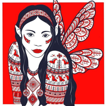 Фолк стиль рисунок