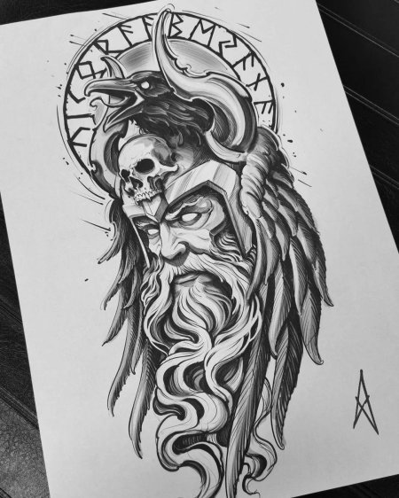 Вальхалла тату эскизы