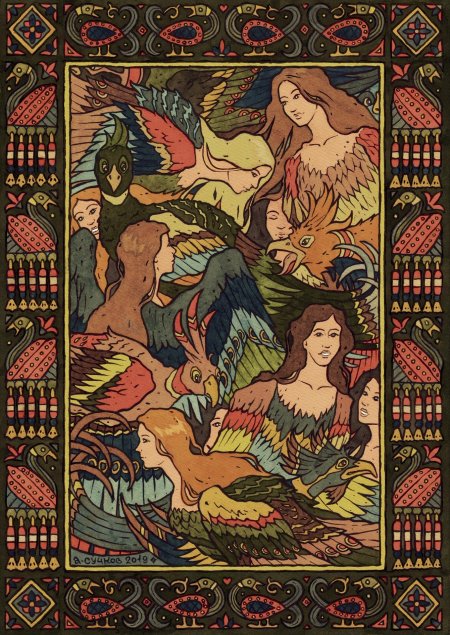 Птица сирин в славянской мифологии