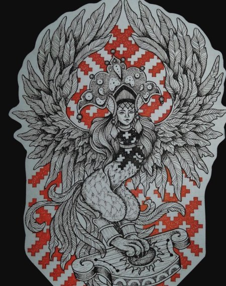 Тату в славянском стиле