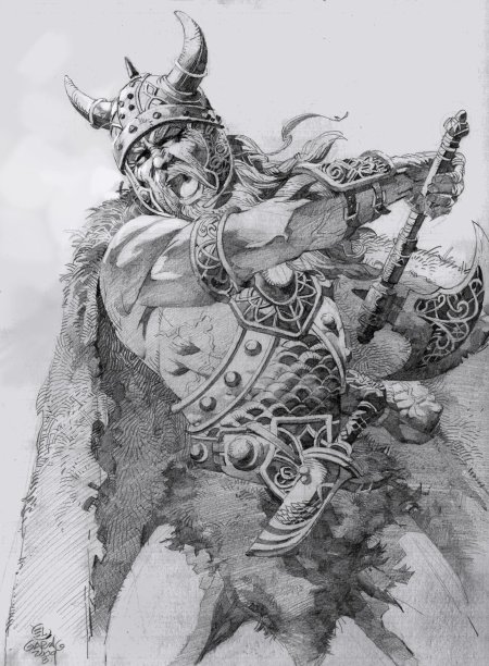Берсеркер викинг эскиз