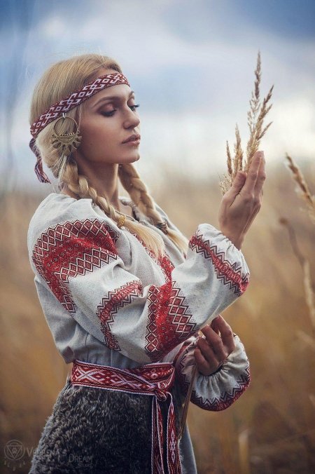 Фотосессия в славянском стиле