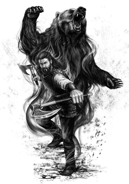 Рыкари-волкодлаки тату славянские рыкари