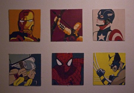 Холсты в стиле марвел
