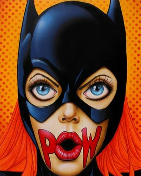 Женщина кошка поп арт