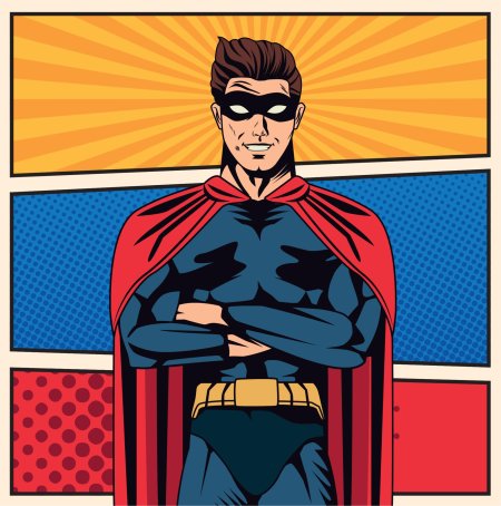 Мультяшный супергерой